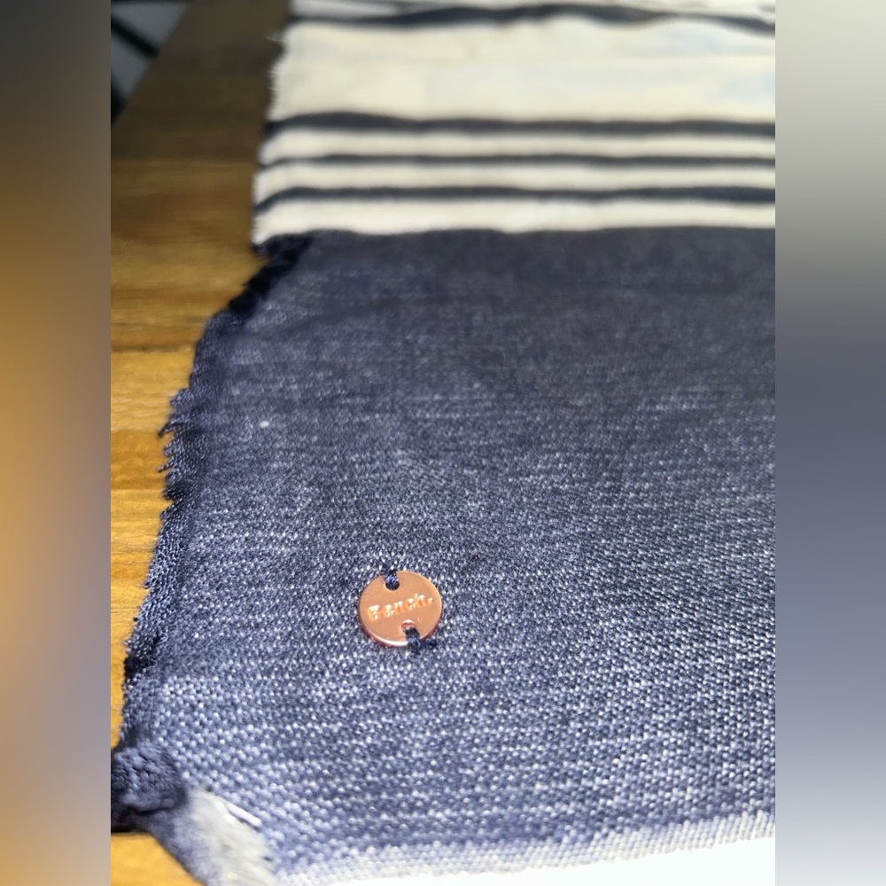 💖5 for $50💖Bench Blue, white and pink Striped Poncho - Picture 4 of 11